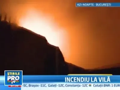 Incendiu puternic in vila in care locuieste Mircea Rednic!
