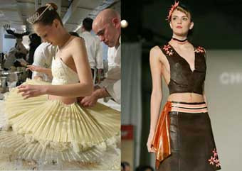 Fete dulci, la propriu! Au defilat imbracate in ciocolata