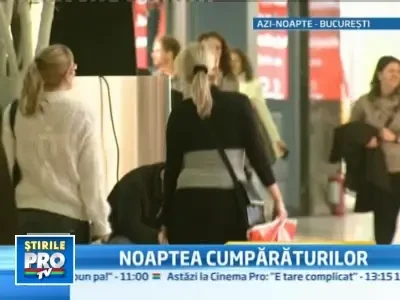 Forfota in toiul noptii, intr-un mall din Capitala! Reduceri de 70%!