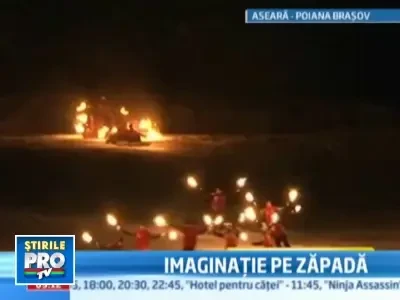 Intrecere de saniute trasnite pe partia Bradu din Poiana Brasov