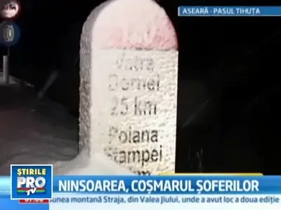 Inca o zi de iarna in Romania. Pasul Gutai si Pasul Tihuta, sub zapada