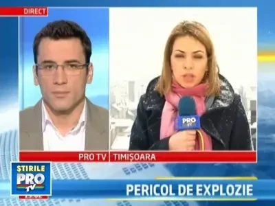 Incendiu in centrul Timisoarei! O conducta de gaz a luat foc