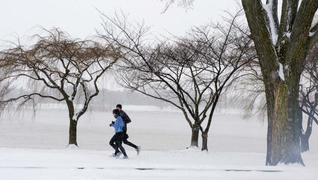 Cu schiurile prin Washington! Capitala SUA ingropata in nameti!