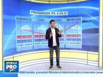 Viscol si ninsori abundente! Vezi prognoza meteo pe trei zile