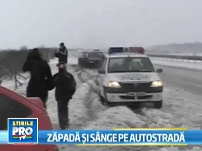 Accidente in lant pe A1! Noua oameni raniti si 28 de masini faramate!