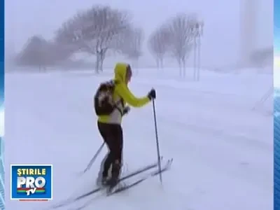 Cu schiurile prin Washington! Capitala SUA ingropata in nameti!