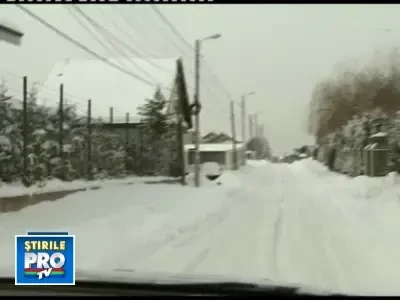 Bucurestiul nu-i ca Pipera: blocati in proprietati de lux inzapezite