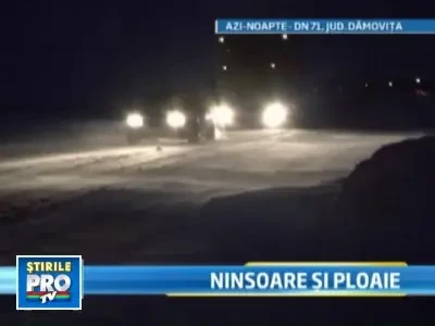 Iarna mai da o lovitura! Ninsoarea puternica a acoperit sudul tarii