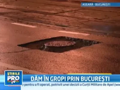 Pana pe banda rulanta, in groapa nemarcata. Tablou de Bucuresti