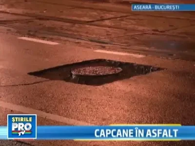 Pana pe banda rulanta, in groapa nemarcata. Tablou de Bucuresti