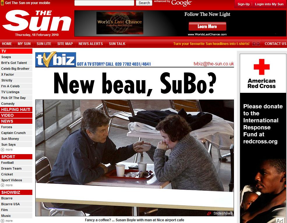 Susan Boyle, virgina de 48 de ani, roseste la prima atingere! FOTO