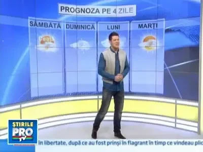 Vezi prognoza meteo pentru urmatoarele zile