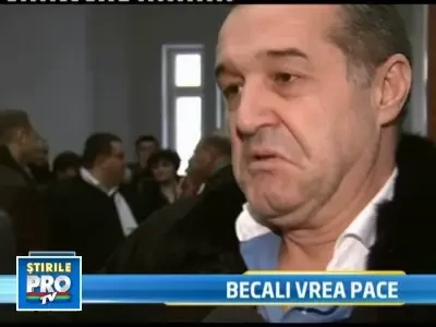 George Becali vrea sa cada la pace cu cei care i-au furat masina