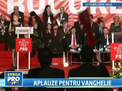 "Aplaudacii" tocmiti de Vanghelie au venit la PSD sa-si ceara banii!
