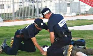 Patrula formata din politisti pe role, o adevarata amenintare pentru hoti!