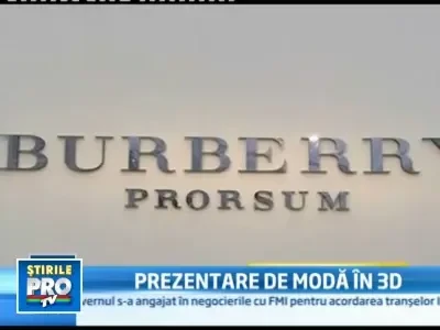 Burberry a facut istorie la Londra! Prezentare de moda, vazuta 3D