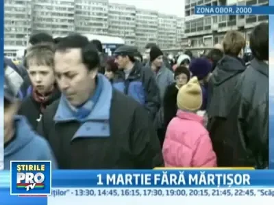 Martisorul e pe cale de disparitie!Lumea nu mai cumpara simbolul primaverii