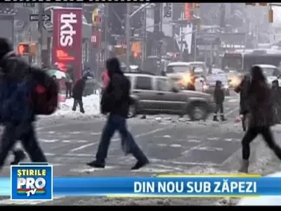 Nord-estul Statelor Unite lovit de o noua furtuna de zapada