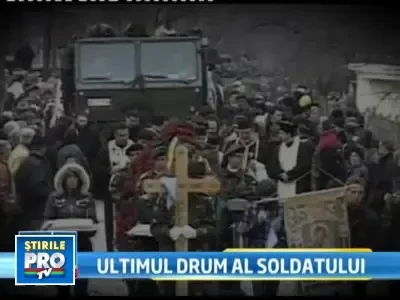 3000 de oameni si multa durere la inmormantarea soldatului Florin Badiceanu