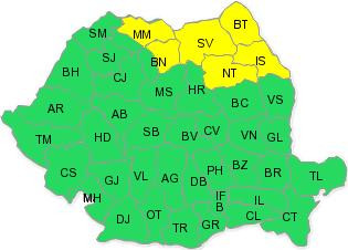 Iarna nu ne iarta! Cod galben de ninsori si frig