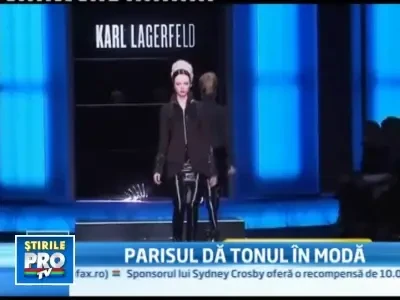 Karl Lagerfeld a facut senzatie la Saptamana modei de la Paris