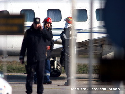 Aterizare de urgenta pe aeroportul din Timisoara. Pasageri in pericol