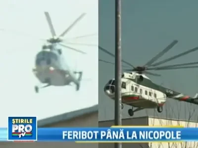 Feribotul care leaga Turnu Magurele de Nicopole peste Dunare, inaugurat