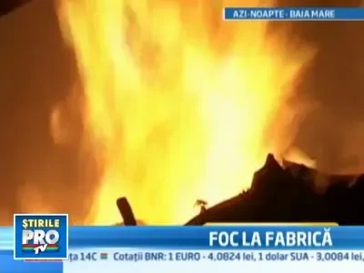Incendiu devastator la o fabrica de incaltaminte! A ars tot depozitul