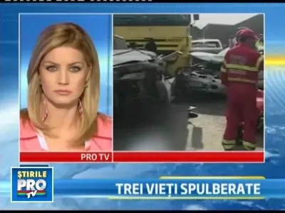 Grav accident pe DN7! Trei oameni si-au pierdut viata