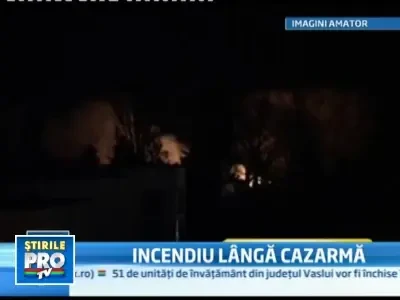 Incendiu la o unitate militara din Lugoj, dupa vizita ministrului Oprea!