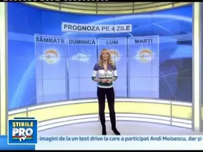 Vezi aici prognoza meteo pe trei zile!