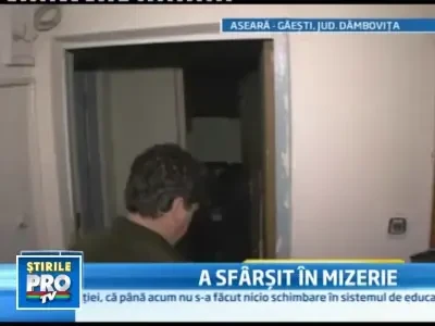 Abandonat de rude si de prieteni, a sfarsit in singuratate si mizerie!