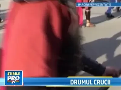 Drumul Crucii a fost recreat la Baia Mare