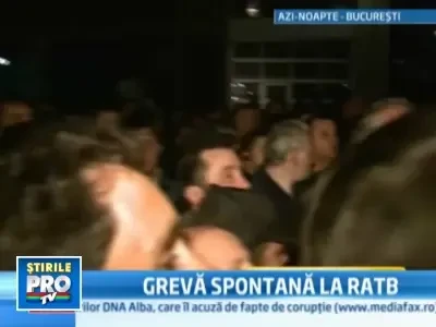 Haos in trafic! Greva spontana la RATB!