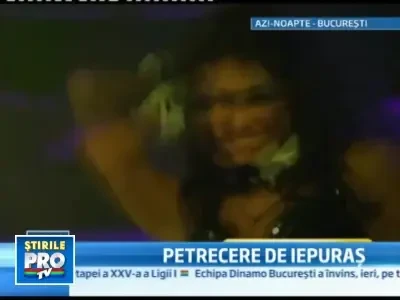 Distractie cu o noapte inainte de Paste, cu... iepuritele de la club