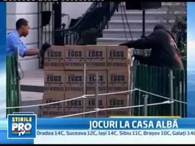 Barack Obama, maestru de ceremonii la rostogolirea oualor!