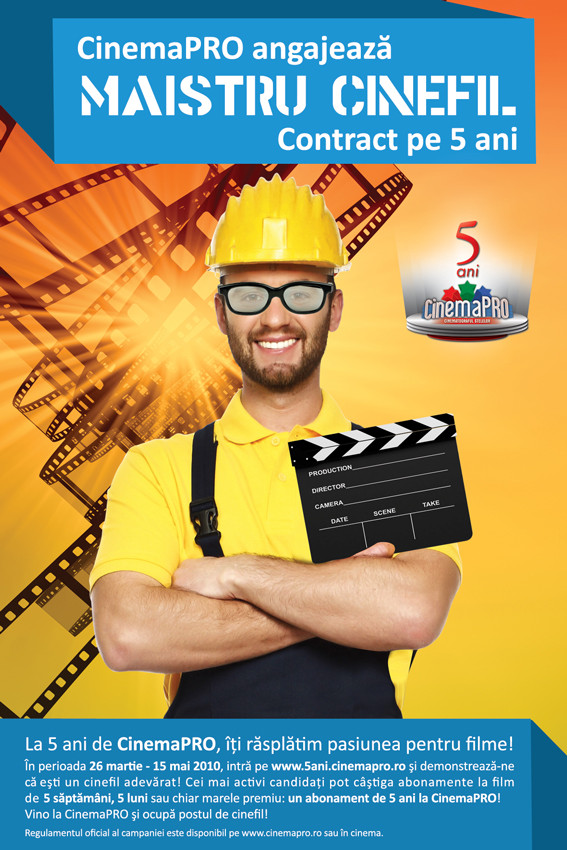 CinemaPRO angajeaza maistru cinefil