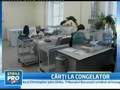 Uitati de biblioteca! Mai nou, cartile sunt pastrate la... "congelator"!