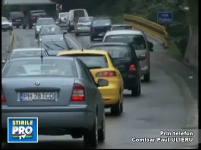 DN1 va fi inchis la noapte la kilometrul 121+100, in zona Sinaia