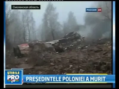 Tragedie aviatica in Rusia! Liderii Poloniei, morti!