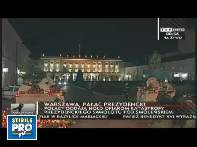 Noaptea plangerii! Altar de flori si lumanari in memoria liderilor polonezi