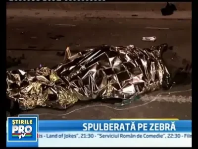 Ucisa chiar pe trecerea de pietoni de un motociclist inconstient!