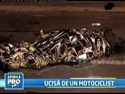 Ucisa chiar pe trecerea de pietoni de un motociclist inconstient!