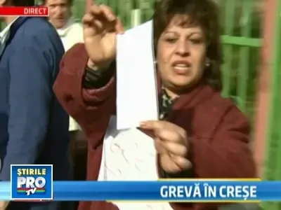 Greva spontana la trei crese din Bucuresti! Marti se reia activitatea