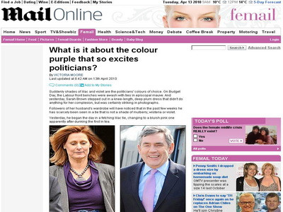 Violetul cucereste si Londra: premierul si sotia atrasi de aceasta culoare