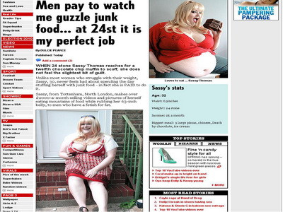 Fantezii SEXUALE bolnave! Ii dau 2000 de lire unei femei ca sa se INGRASE!