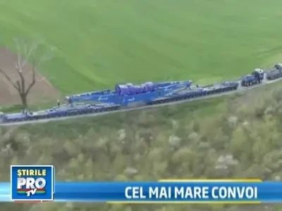 Transport de 650 de tone si 6 metri latime, pe sosele din Romania
