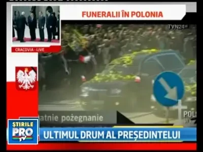 A plouat cu flori si lacrimi. Ultimul drum al cuplului prezidential polonez