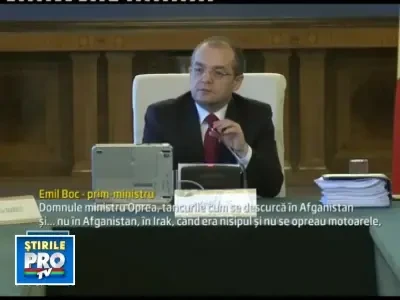 De ce avionul nu-i ca tancul? Boc are nelamuriri din cauza cenusei