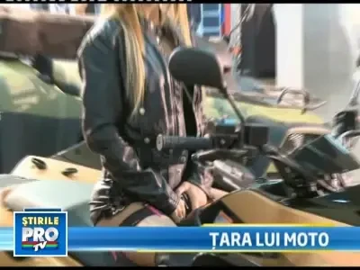 Senzatie pe doua roti la un targ de motociclete din Capitala